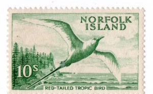 1960 - Isole Norfolk - Uccello Tropicale alto valore della serie 10 s. MNH** - Foto 1 di 1
