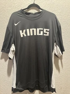 Nike NBA Sacramento Kings Team Gray White Practice Shirt Men Sz XL AV0947-060 - Picture 1 of 14