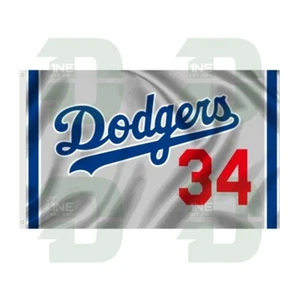 LA Dodgers 34 Flag - Picture 1 of 4