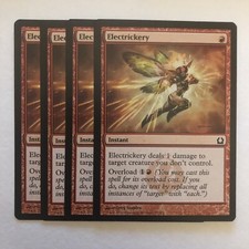Electrickery 4X - MTG Return to Ravnica - Instant - Common - Light Play X4