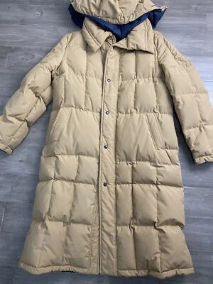 Parka de plumón William Barry STRUGGLE GEAR de colección de los años 80 - capucha beige grande para hombre Foto 1 de 4