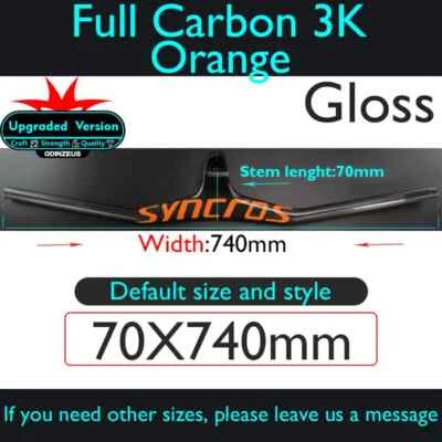 MTB Bicycle One-shaped Integrated Handlebar Bicycle Riser 17 Degree with Stem - Image 1 of 4