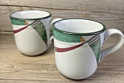 Juego de 2 tazas de café Noritake NEW WEST Sante Fe Southwest gres de repuesto Foto 1 de 4