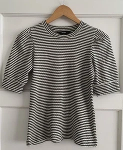 ME AND EM - Women’s Striped Knit Top / Blouse Size 8 - Picture 1 of 13