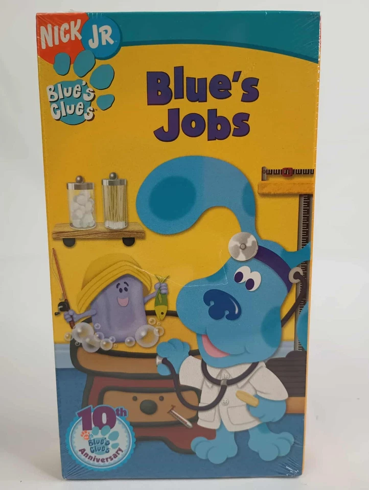 Blue's Clues Blues Job's VHS Tape 2006 Nick Jr. Late Release BRAND NEW SEALED - Image 1 of 4