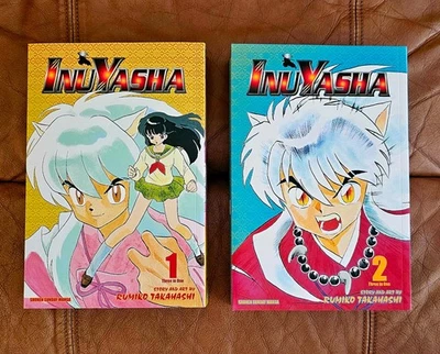 Inuyasha Vizbig *3 in 1* Manga Volumes 1 & 2 by Rumiko Takahashi - Image 1 of 2