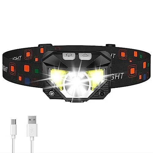 LHKNL HEADLAMP FLASHLIGHT, 1200 LUMEN ULTRA-LIGHT BRIGHT LED, TG-T069 - BLACK - Image 1 of 4