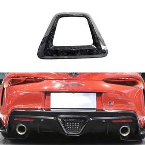 Forged Carbon Rear Bumper Low Brake Light Frame for Toyota Supra A90 A91 20-24 - Picture 1 of 6