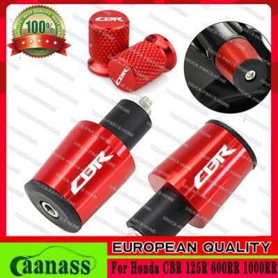 For Honda CBR 125R 600RR 1000RR Motorcycle Handlebar Cap End Plugs + Valve Cover - Image 1 of 3
