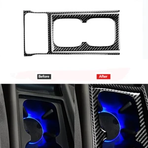 2 piezas cubierta de decoración de panel de taza de agua de fibra de carbono para Honda Civic 8th 2006-2011 - Imagen 1 de 12