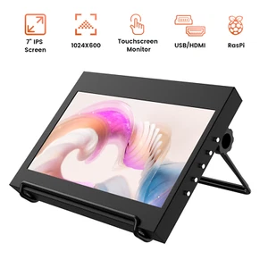 5V-2A 7in Touchscreen Monitor Small IPS LCD HDMI PC Phone Second Screen Display - Bild 1 von 9