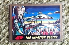 MARS ATTACKS GOLD CARD 1 THE INVASION BEGINS