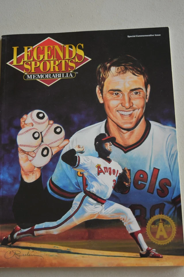 LEGENDS SPORTS MEMORABILIA NOLAN RYAN WITH CARDS AND POSTCARDS MINT - Image 1 of 4