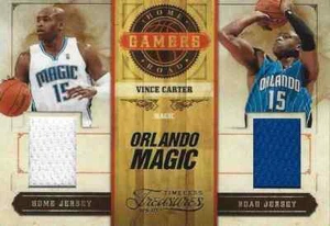 2009-10 Timeless Treasures Vince Carter Home Road GAMERS GW Swatches #40/100 - Picture 1 of 2