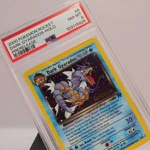 Pokemon TCG - Dark Gyarados 8/82 Team Rocket Holo Rare - PSA 8 NM/MT - Picture 1 of 3