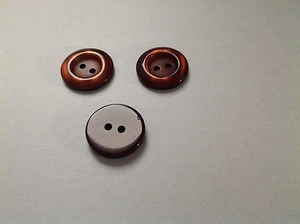 NEW 25 3/4 INCH CHOCLATE BROWNPEARL MIKE FINISH BUTTONS - Picture 1 of 3