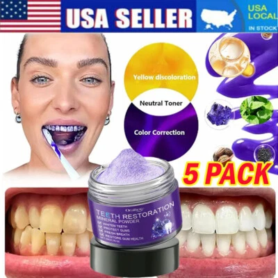 Dental Restoration Mineral Powder, Mineral Tooth Powder, Teeth Whitening HOT US~ - Image 1 of 4