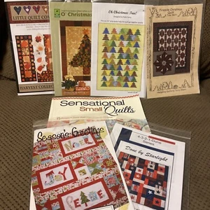 (PL1) Lot of New/Used Seasonal Quilting Patterns & Bounus Quilting book! - Picture 1 of 11