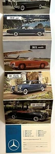 MERCEDES-BENZ circa 1961 POSTAL DESPLEGABLE MODELO FOTOS Y ESPECIFICACIONES 180D a 300SL - Imagen 1 de 6