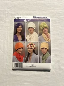 Simplicity 2494 Mützen Schnittmuster Größe A - UNGESCHNITTEN - NEU - Bild 1 von 17