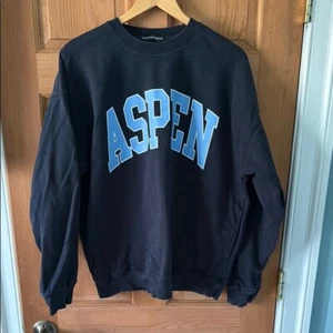 Brandy Melville J. Galt Aspen Blue Sweatshirt One Size - Picture 1 of 6