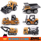 Mini Bagger LKW Baufahrzeuge Spielzeug 6 in1 Baustellenauto Modell Kinder