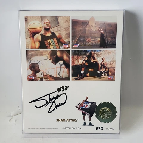 1993-94 Skybox Premium Pepsi Shaq Attaq Cards Limited Edition Printed Autograph Cover
