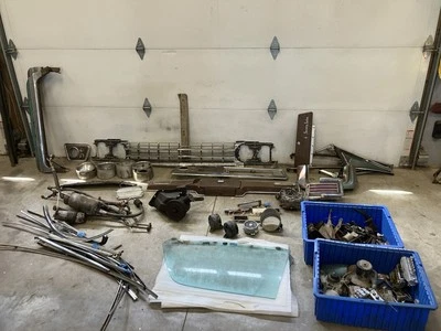 1965 Oldsmobile 98 PEÇAS extensão para-lama acabamento de sobrancelha moldagem moldura moldagem - Imagem 1 de 4