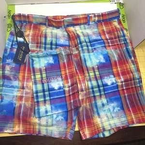 POLO GOLF RALPH LAUREN MEN'S CLASSIC FIT MULTI-COLORED PLAID SHORTS 38 MEN $125 - Picture 1 of 6