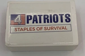 4 Patriots Staples of Survival SOS Mini Survival Kit Dose Taschenformat Behälter - Bild 1 von 12
