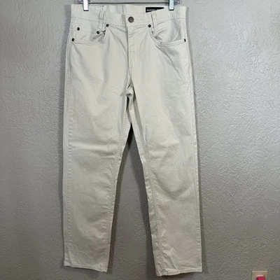 Murano Beige Khaki Chino Pants Relaxed Fit Casual Travel Weekend Men's 32x32 - Image 1 of 4