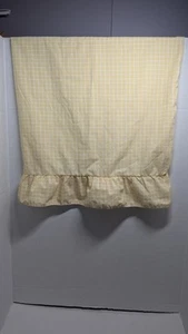Pillow Case One Standard Yellow Check Ruffle 28x20 - Picture 1 of 4