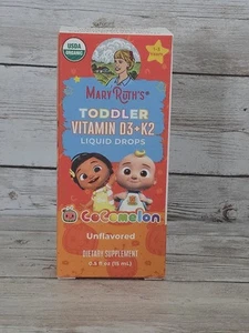 Brand New MaryRuth's Organic Toddler Vitamin D3+K2 Liquid Drops 0.5 floz Calcium - Picture 1 of 3