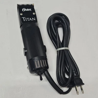 2-скоростной триммер для стрижки волос Oster Titan 76-31B со съемным #000 рабочий - Изображение 1 из 3