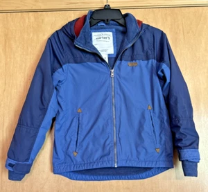 * Carters Boys Navy Fleece Lined Hooded Jacket Coat Sz XL / 8 Blue Navy - Picture 1 of 7