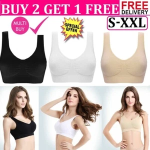 Mujeres Sin costuras Estilo deportivo Sujetador Prenda para el torso recortada Chaleco Cómodo Elastizado Prendas con forma Sujetador Reino Unido - Imagen 1 de 15