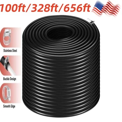 AOKNV 100/328/656ft Self-Sinking Weighted 3/8Inch Air Hose Pond Aeration Tube Pool Pvc