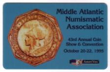 5m Middle Atlantic Numis Assoc. $50. Pan-Pac Gold Octagon 10/95 PROOF Phone Card
