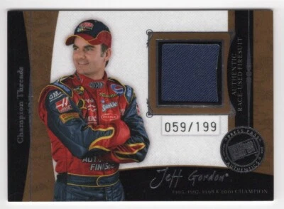 Jeff Gordon 2006 Press Pass Legends Champion Threads Race Used Firesuit Card 199 - Image 1 of 2