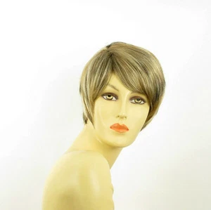 short wig women light blond copper wick clear and chocolat : elsa 15613H4 PERUK - Picture 1 of 9