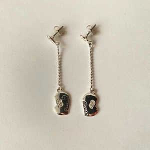 Orecchini GUESS donna in acciaio con strass COME NUOVI - Foto 1 di 4