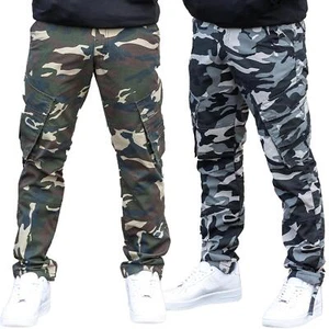 Pantalones de Carga Enzo Para Hombres Militar Combate Táctico Camuflaje Informal Pantalones de Trabajo Talla UK - Imagen 1 de 16