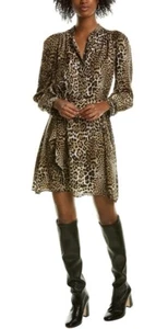 Zadig & Voltaire Retouched Satin Leo Dress Womens Size Small NWT $498 - Picture 1 of 16