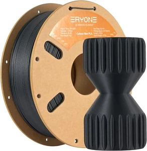 ERYONE PLA CF Black Carbon Fiber Filament 1.75mm +/- 0.03mm, 1kg Spool (2.2LBS) - Picture 1 of 5