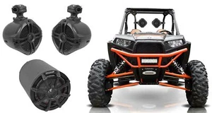 KICKER 46CWTB84 8" Subwoofer In Enclosure+(2) 6.5" Tower Speakers RZR/ATV/UTV - Picture 1 of 12