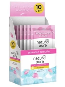 6x 7.5g Olay Natural Aura Pinkish Glow UV Protection Whitening Brightening Cream - Picture 1 of 6