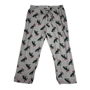 Old Navy Herren Large T Rex Urlaub Flanell Pyjama Hose Weihnachten Dinosaurier Tyrann - Bild 1 von 7