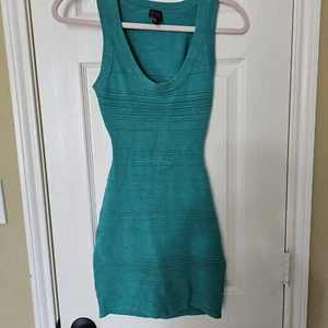 bebe Women's Green Sleeveless Bodycon Stretch Dress Size M - Picture 1 of 3