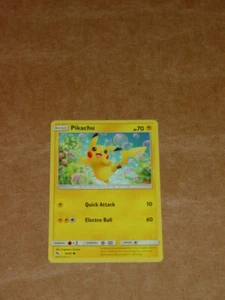 Pokemon Pikachu Quick Attack Electro Ball 2019 básico 70 hp 19/68 - Imagen 1 de 6