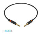 Mogami 2524 Instrument Cable | Neutrik Gold 1/4" TS | Orange Boots | 6 Inches